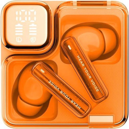 Беспроводные наушники QCY MeloBuds Neo Orange BH24QT31A чипсет: Jieli JL7006F6 Bluetooth 5.3 Solution, динамик: 10 мм динамический драйвер, расстояние связи: 10 м, время воспроизведения музыки