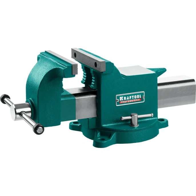 Стальные слесарные тиски KRAFTOOL Steel 150 мм 32701-150