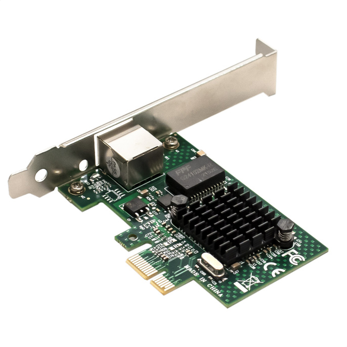 Сетевой адаптер ExeGate EXE-BCM5721 (PCI-E x1, порт 1xRJ45, 10/100/1000Mbps, Gigabit Chipset Broadcom BCM5721) EX293451RUS