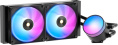 Кулер для процессора СЖО Ocypus Delta L24 BK ARGB V2 Delta-L24-BK2AAWNN02X-GL Intel LGA 115X/1200/1700/1851, AMD AM4/AM5, крепление на винтах, размер вентилятора: 120×120×25мм, размер водоблока: 74.5х60мм, гидравлический подшипник, 2000об/мин, 73CFM,