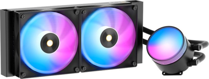 Кулер для процессора СЖО Ocypus Delta L24 BK ARGB V2 Delta-L24-BK2AAWNN02X-GL Intel LGA 115X/1200/1700/1851, AMD AM4/AM5, крепление на винтах, размер вентилятора: 120×120×25мм, размер водоблока: 74.5х60мм, гидравлический подшипник, 2000об/мин, 73CFM,