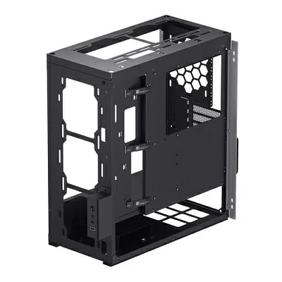 Корпус JONSBO U6 Silver без БП, боковые панели из закаленного стекла, mini-ITX, micro-ATX, ATX серебристый