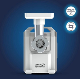 Мясорубка Аксион М43.04 1900Вт белый/серый