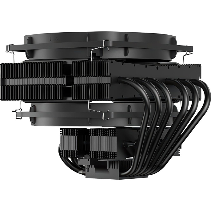 Кулер для процессора CPU Cooler be quiet! DARK ROCK TF 2 230W, 4-pin PWM, 134mm, Al/Cu, 6x6mm, 2x135mm, 60CFM, 27.1dBA, 1400RPM, S: 1851/1700/1200/20XX/115X, AM5/AM4, black BK031