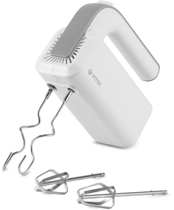 Миксер ручной Vitek VT-1420 400Вт белый/серебристый