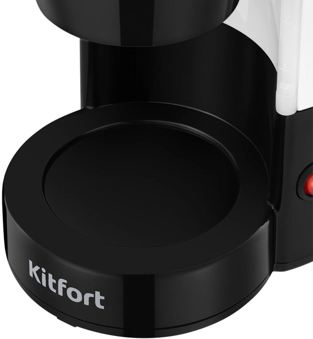 Кофеварка капельная Kitfort КТ-7486 550Вт черный/белый