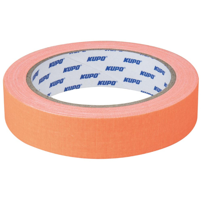 Лента клейкая KUPO CSS-2415OG CLOTH SPIKE TAPE оранжевая