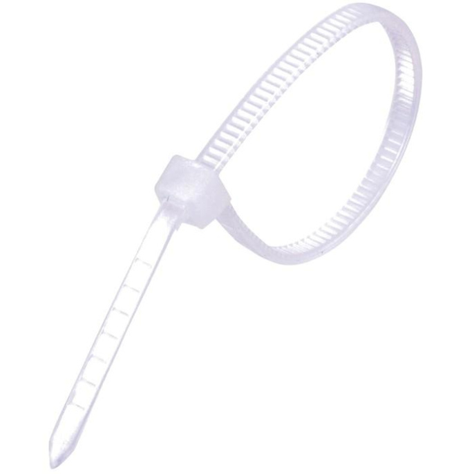 Стяжка хомут нейлоновая ExeGate CV66-100x2.5W нейлон 6.6, 100x2.5мм, неоткрывающаяся, halogen free, -40°C - +85°C, белая, 100 шт EX253846RUS
