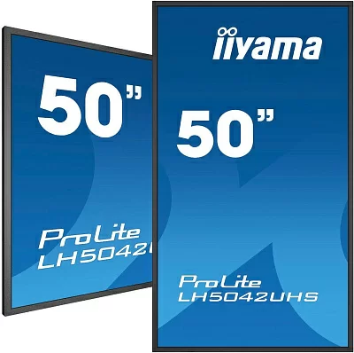 Панель Iiyama 50" LH5042UHS-B3 черный VA LED 16:9 DVI HDMI M/M матовая 500cd 178гр/178гр 3840x2160 D-Sub DisplayPort Ultra HD USB 14.8кг
