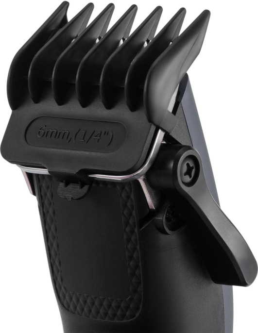 Машинка для стрижки Polaris PHC 0954 синий/черный 9Вт насадок в компл:4шт