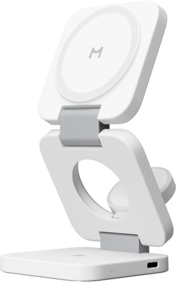 Беспроводное зарядное устройство Magssory Flex WCH013 Белый WCH013w 3 в 1, 5V/3А, 9V/2А, 9V/3A, 22 Вт, Qi, PD, QC