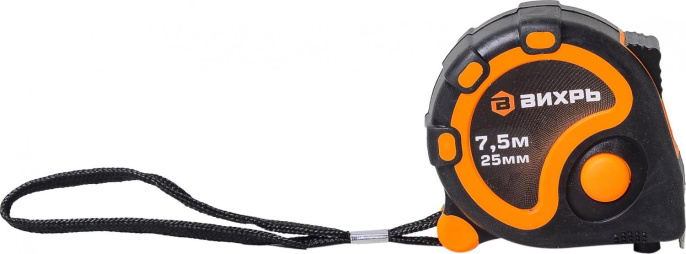 Рулетка строительная Вихрь 73/11/1/4, 7.5м x 25мм