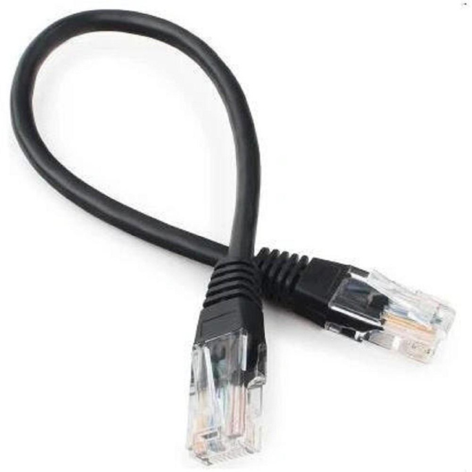 Патч-корд Bion [BPC-U5E101-0.5M-BK] U/UTP, Cat.5e, AWG 26 7/0,16мм , CCA, многожильный, PVC, 0,5м, черный