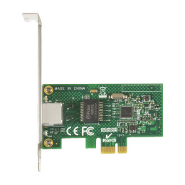 Сетевой адаптер ExeGate EXE-i210AT (PCI-E x1 v2.0, порт 1xRJ45 (медный), 10/100/1000Mbps, Gigabit Server NIC Intel Chipset WGI210AT) EX283723RUS