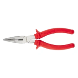 Длинногубцы 160 мм, изогнутые шлифованные, пластмассовые рукоятки MATRIX Econom 17494