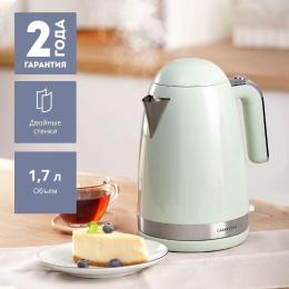 Чайник электрический GALAXY LINE GL 0332, 1.7л, металл/пластик