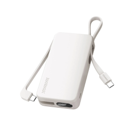 Внешний аккумулятор Momax IP138 1-Power Vital+ 10000mAh Белый IP138W вход USB-C: PD 30 Вт, выходной кабель USB-C1: 30 Вт, выходной кабель USB-C2: 15 Вт, совместимость: Apple iPhone 15 и 16 серий, iPad 2022 года или более поздней версии, зарядный чехол