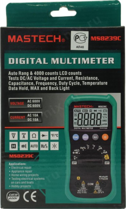Mastech 13-2020 Профессиональный мультиметр MS8239C