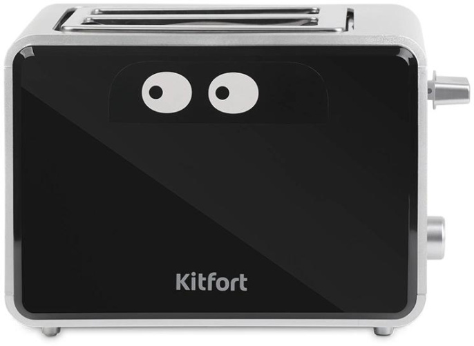 Тостер Kitfort КТ-2065 750Вт черный/серебристый