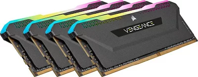 Память DDR4 4x32Gb 3200MHz Corsair CMH128GX4M4E3200C16 Vengeance RGB Pro SL RTL PC4-25600 CL16 DIMM 288-pin 1.35В Intel