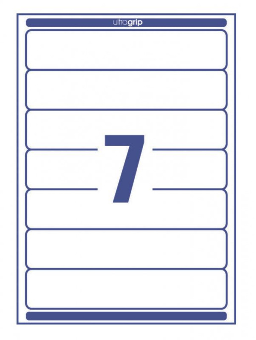 Этикетки Avery Zweckform L4760-25, A4, универсальная, 25л, 80г/м2, белый, 192мм х 38мм, 7шт