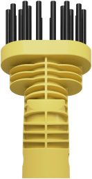 Пароочиститель напольный Polaris PSC 1711C 1700Вт желтый/черный