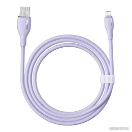 Кабель Baseus P10355700511-00 Pudding Series Fast Charging USB to iP 2.4A 1.2m Nebula Purple передача данных: 480 Мбит/с, поддержка быстрой зарядки