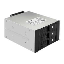 Exegate EX291656RUS Корзина для HDD ExeGate HS335-02 универсальная, на 3*3,5"/2.5" SATA HDD, занимает 2*5,25" отсека, RTL
