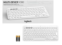 Клавиатура Logitech Keyboard K380 OFF-WHITE Wireless Bluetooth RTL, Multi-Device