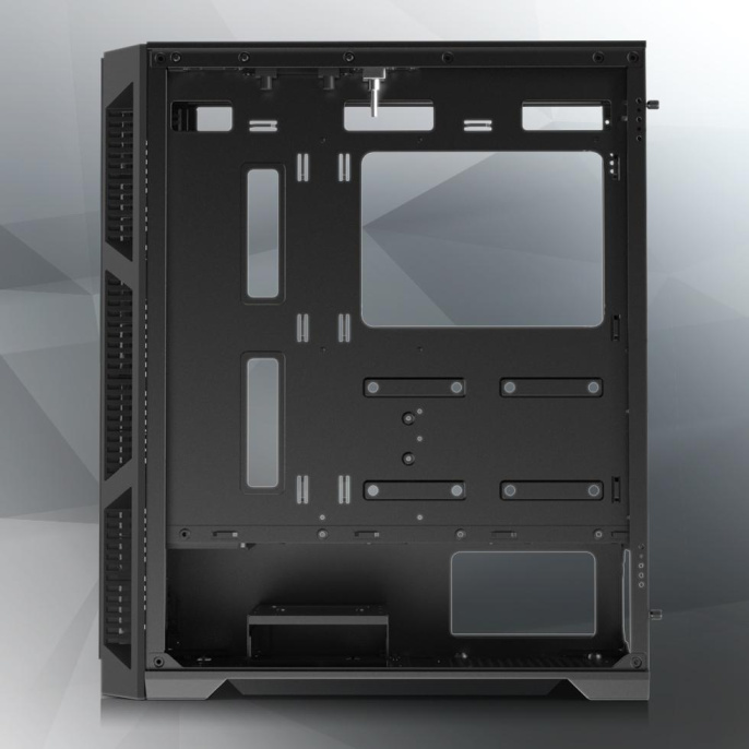 Корпус без блока питания Case Raijintek ARCADIA III-MS4, Midi-Tower, TG, 4x120mm ARGB, 1xUSB-A 3.0 + 2xUSB 2.0, ATX, mATX, mITX Black