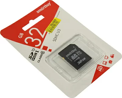 Карта памяти SmartBuy SB32GBSDHCU3 SDHC Memory Card 32Gb Class10 UHS-I U3 V30