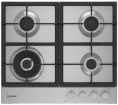 Газовая варочная панель Indesit THPM 642 W/IX/I,  4 конфорки,  нержавеющая сталь,  серебристый