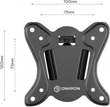 Кронштейн для телевизора ONKRON NN31, 10-32", настенный, фиксированный,  черный