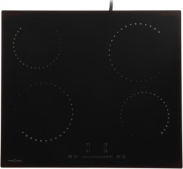 Электрическая варочная поверхность Krona CORTO 60 BL, конфорок: 4 шт.,  стеклокерамика,  независимая, черный