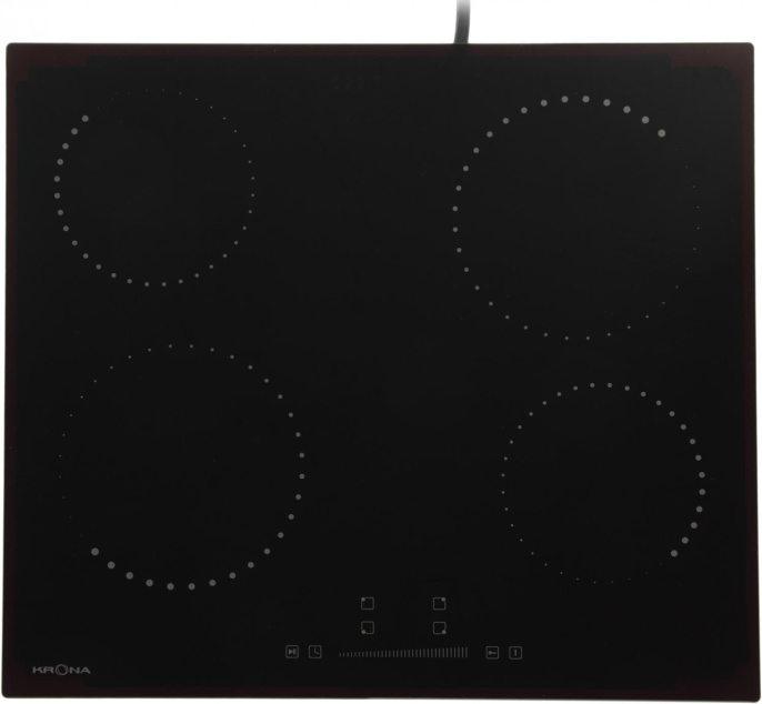 Электрическая варочная поверхность Krona CORTO 60 BL, конфорок: 4 шт.,  стеклокерамика,  независимая, черный