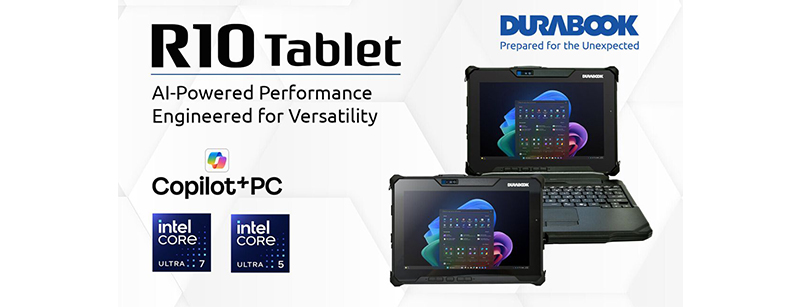 Анонсирован «неубиваемый» планшет Durabook R10 с чипом Intel Core Ultra