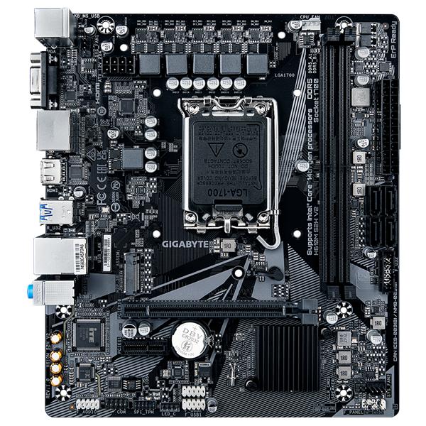 Материнская плата Gigabyte H610M S2H V2 Soc-1700 Intel H610 2xDDR5 mATX AC`97 8ch(7.1) GbLAN+VGA+HDMI+DP