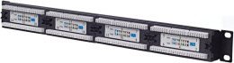 Патч-панель 19", 24 порта RJ-45, кат.5e, W&T Krone IDC, 1U WT-2178A-KR