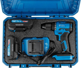 Аккум. дрель-шуруповерт BULL SR 1804 R-series в чем. XLTpro БЕСЩЕТ., Импульс., 18 В, 50 Н*м, 2х2 А*ч 2329056