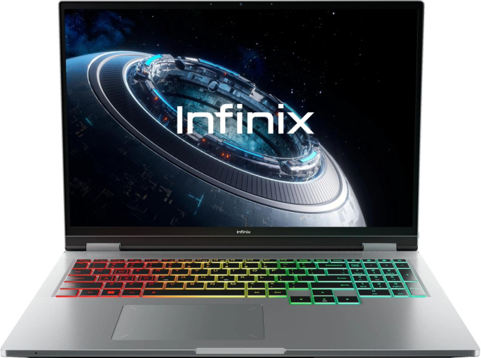 Ноутбук Infinix GTBook GL614 Intel Core i5-13420H/16Gb (soldered D5)/SSD512Gb/RTX5060 8Gb (90W)/16"/IPS/WQXGA/2560x1600/120Hz/NoOS/Silver/1.99kg