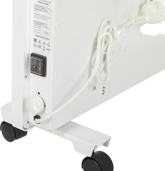 Конвектор DOMFY DCW-CH1020,  2000Вт,  с терморегулятором, белый