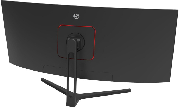 34" Монитор SunWind SM-34QV401, 3440x1440, VA, 165Гц, 2хHDMI, 2хDP, изогнутый, черный [sm34vg01]