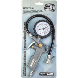 Пистолет для подкачки шин с аналоговым манометром KraftWell KRWTG-A