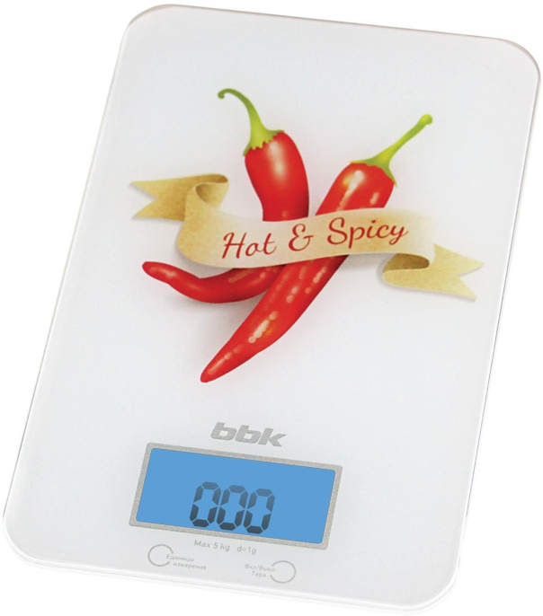 Весы кухонные BBK KS106G,  белый/специи