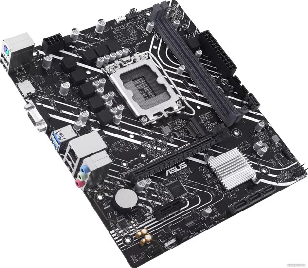Материнская плата ASUS PRIME H610M-K ARGB mATX, 234х203мм, Intel H610, 2xDDR5 DIMM, 4800-5600МГц, до 96GB, звук 7.1, 4 x SATA 6Gb/s, 1хM.2, 1 x PCIe