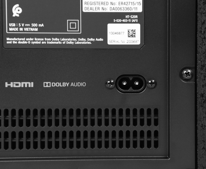 Саундбар Sony HT-S20R 5.1 400Вт черный