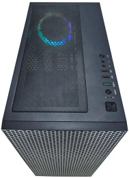 Корпус ATX AZZA Hive, Midi-Tower, без БП,  черный [csaz-450 hive]