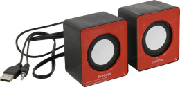Акустическая система 2.0 ExeGate Disco 140 Red питание USB, 2х3Вт 6Вт RMS , 100-20000Гц, красный, Color Box EX289920RUS