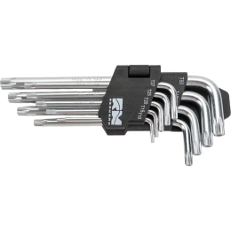Набор шестигранных ключей REDMARK Torx Т10, Т15, Т20, Т25, Т27, Т30, Т40, Т45, Т50, 9 шт. RM92201