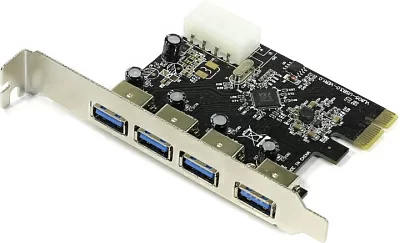Espada Контроллер PCI-E, USB3.0 4внеш.порта, модель PCIe4USB3.0, oem (41977)